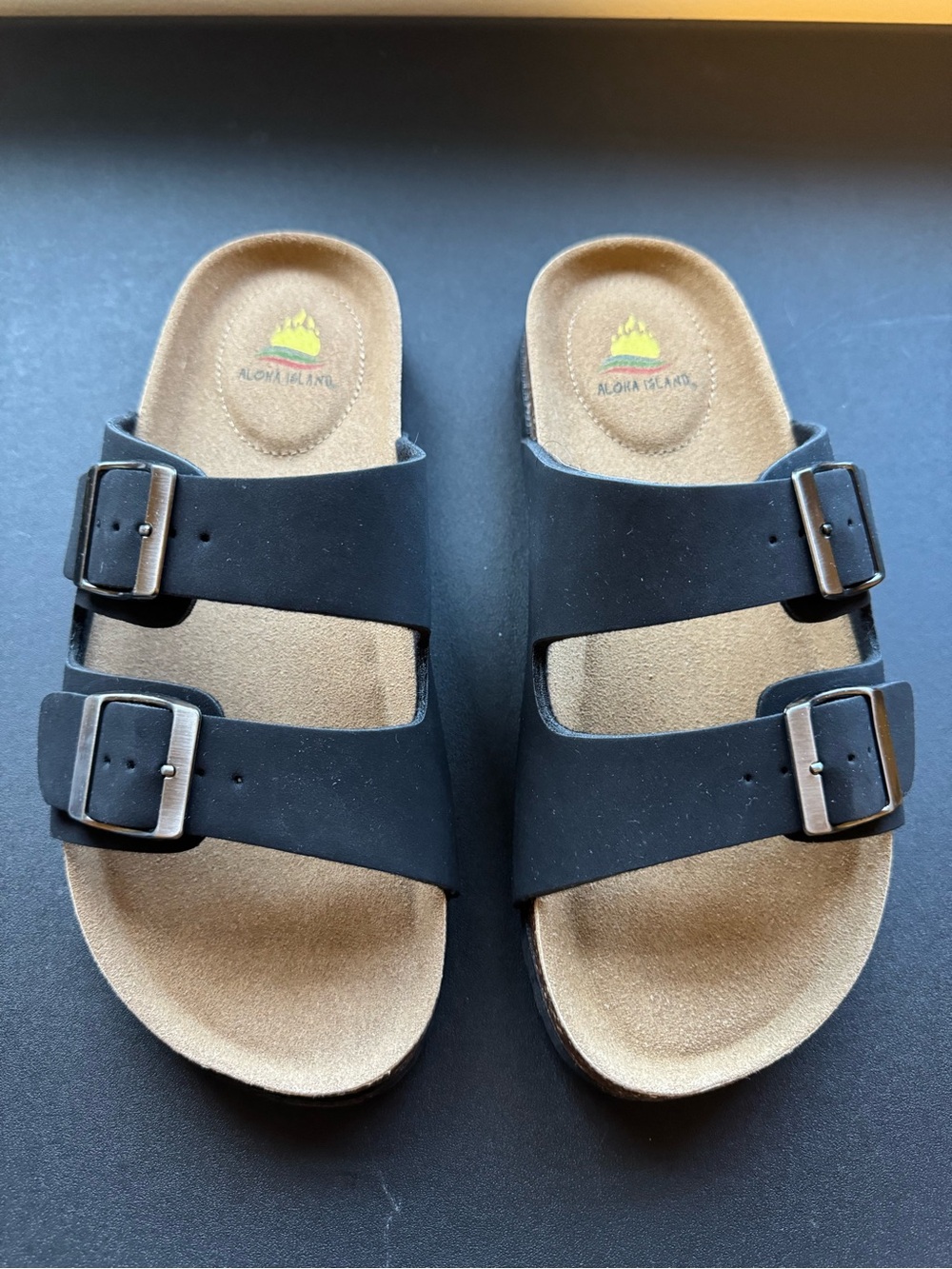 Aloha Island Dual-Buckle Footbed Sandals